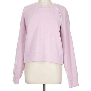 Lululemon Athletica Softstream Pink Oversized Cropped Sweatshirt